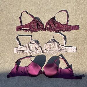 Free People and Victoria Secret Bras Elegant Lace Women's Bra Set